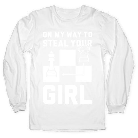 On My Way To Steal Your Girl Chess Longsleeve Tee